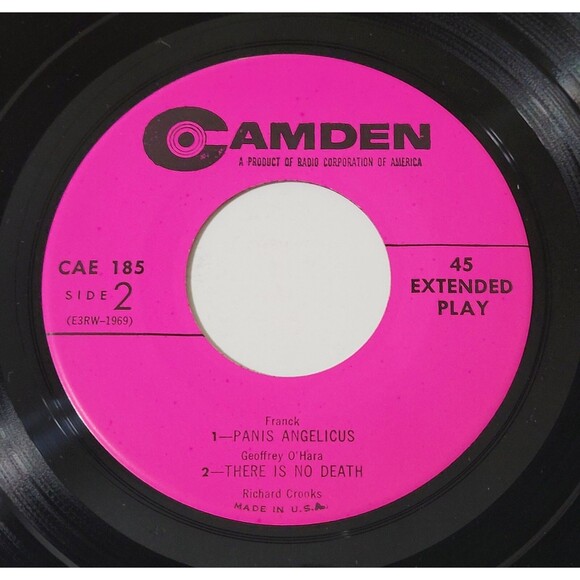 Richard Crooks Song Of Faith EP 45 RPM Vinyl RCA Camden VG+/M- Religious 60s? - Picture 4 of 4